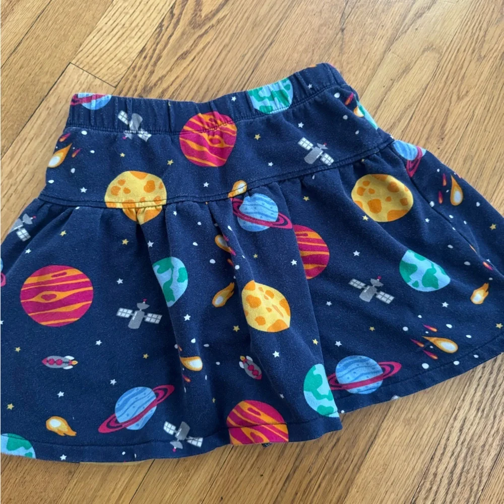 Gymboree Navy Space Print Skirt